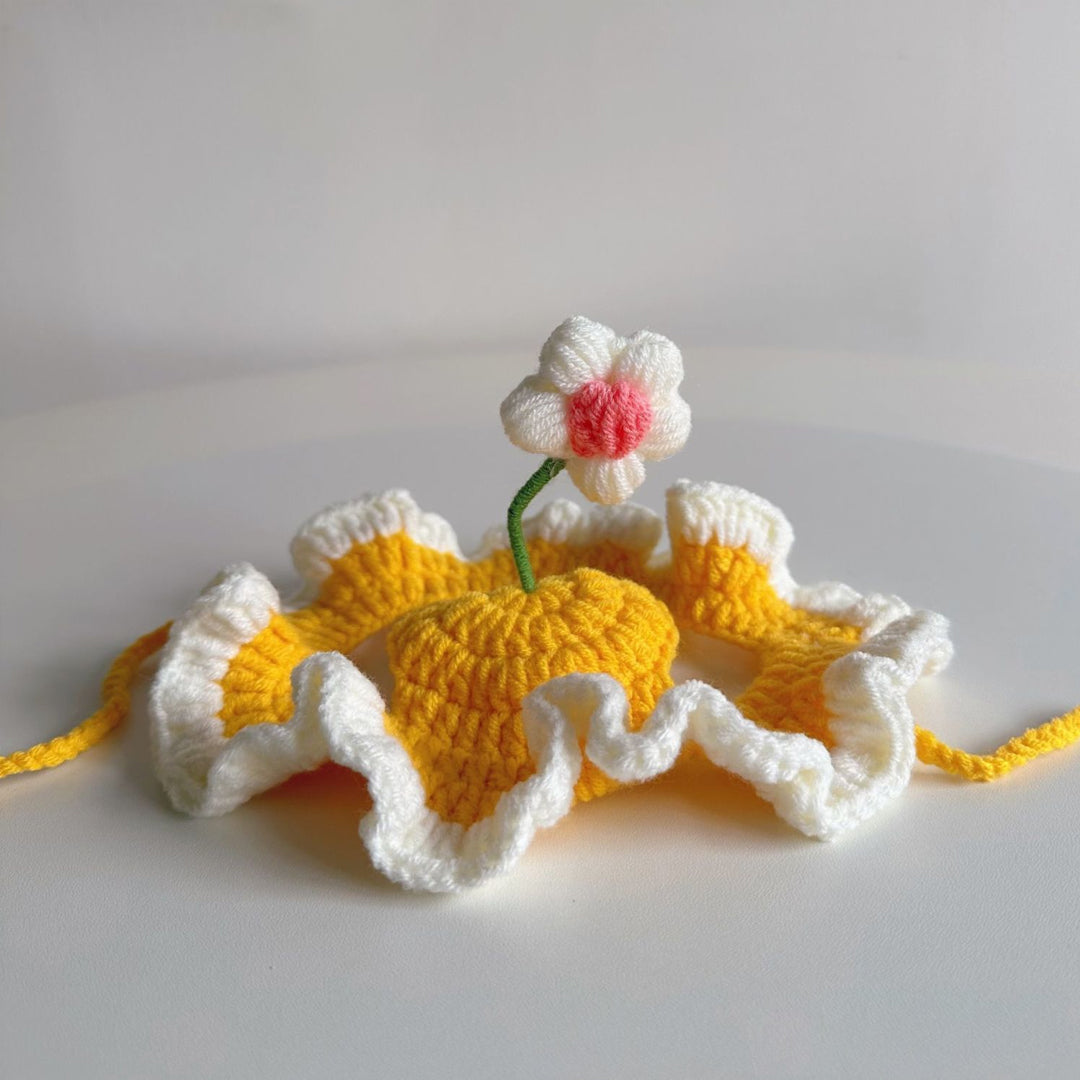 Personalized Initial Crochet Dog Hat