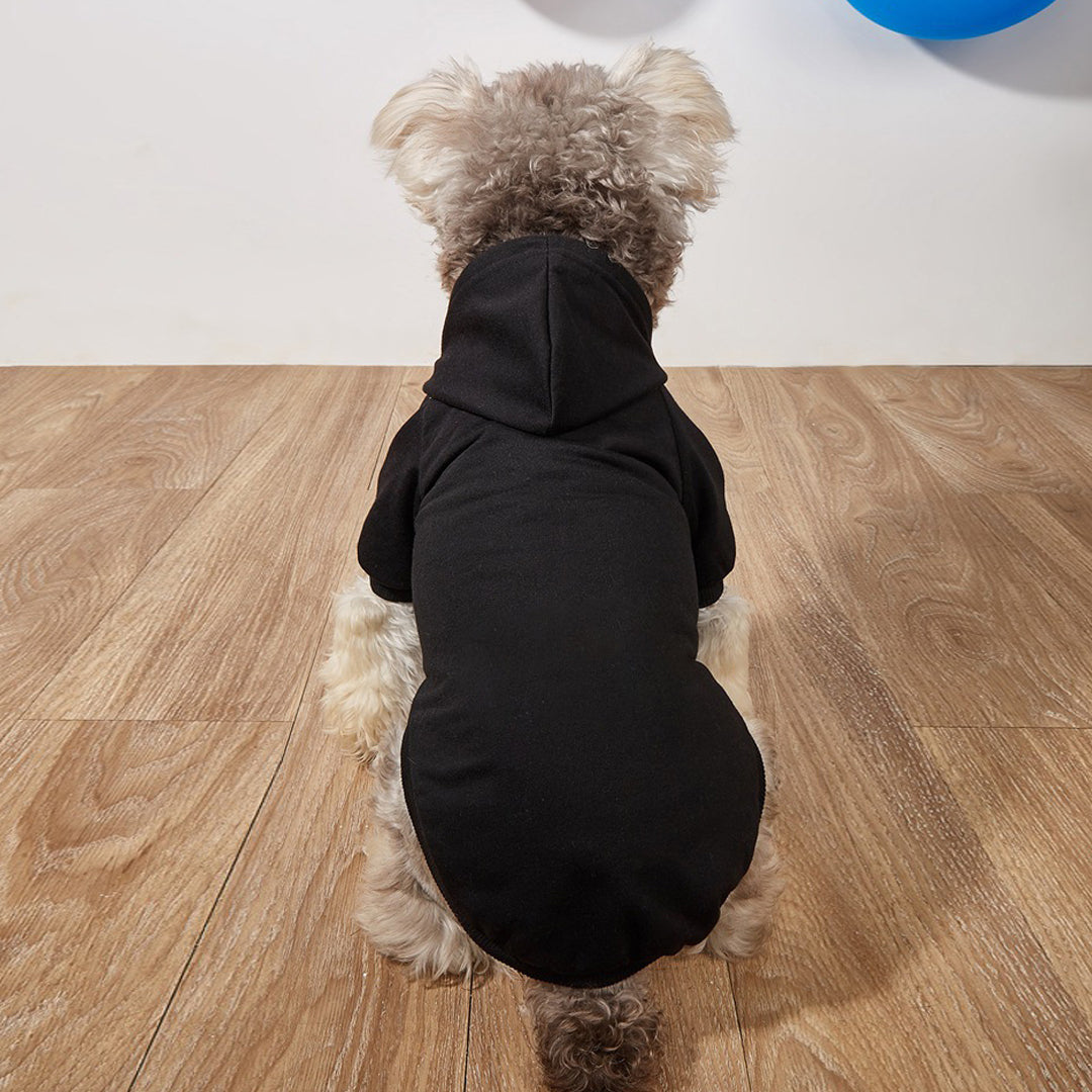 Personalized Embroidery Solid-Color Warm Pet Hoodie