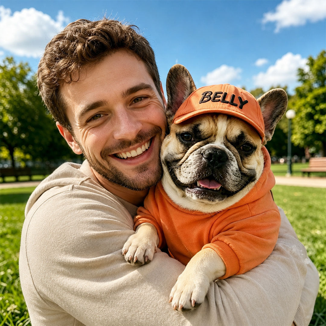 Personalized Custom Name Embroidered Outdoor Baseball Cap For Pet