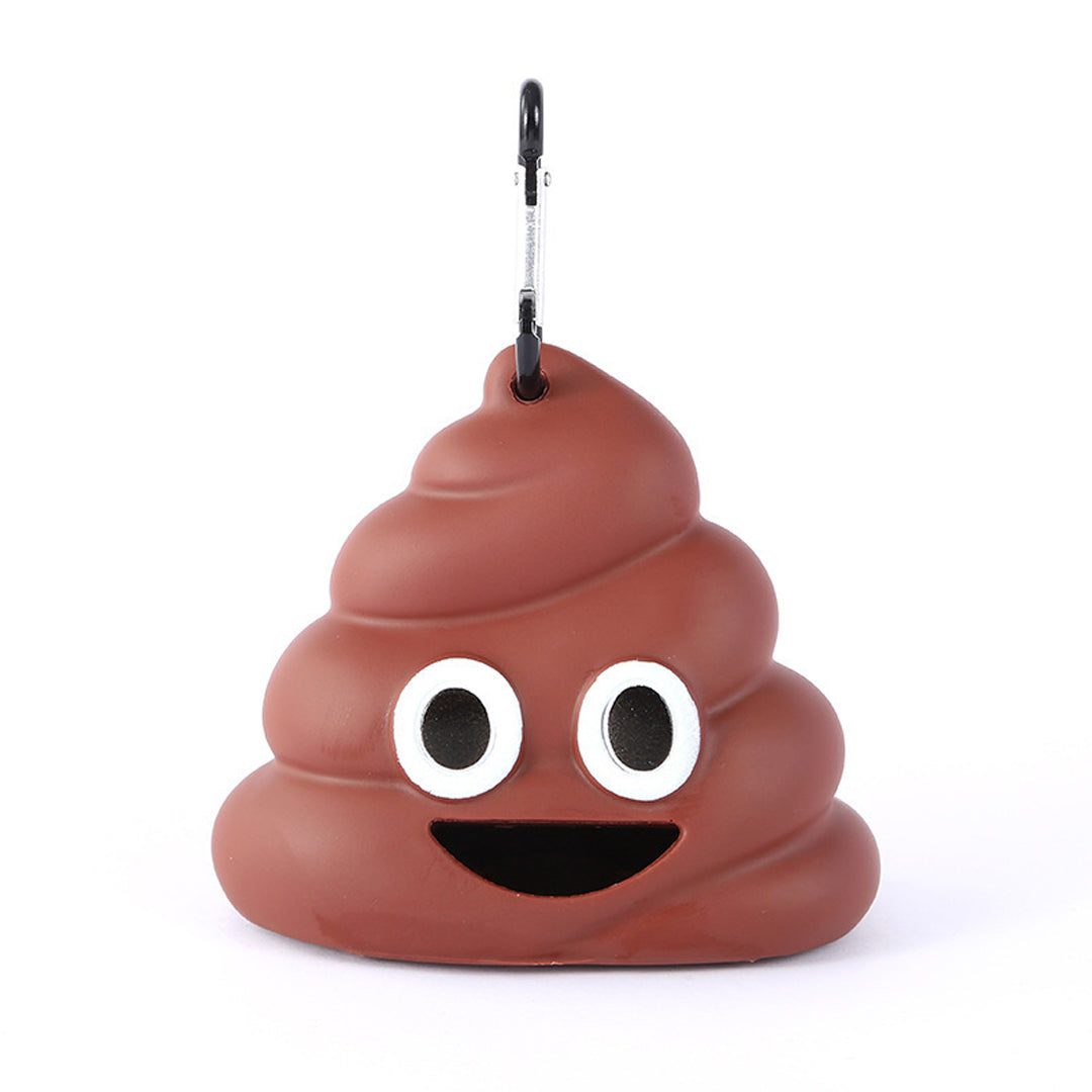 Cute Poop Emoji Dog Poop Bag Dispenser