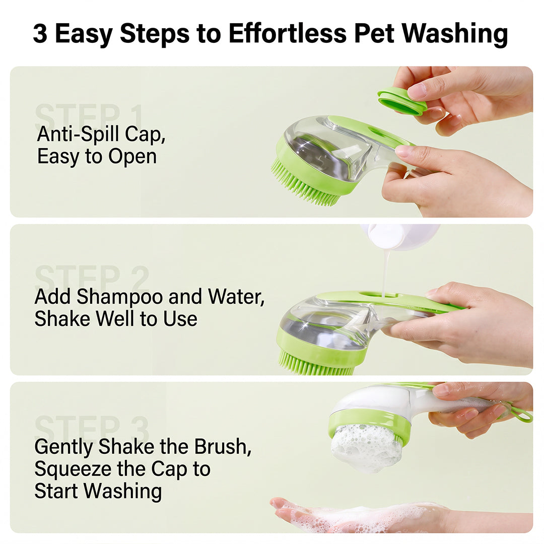 Personalized Name Pet Bath Brush