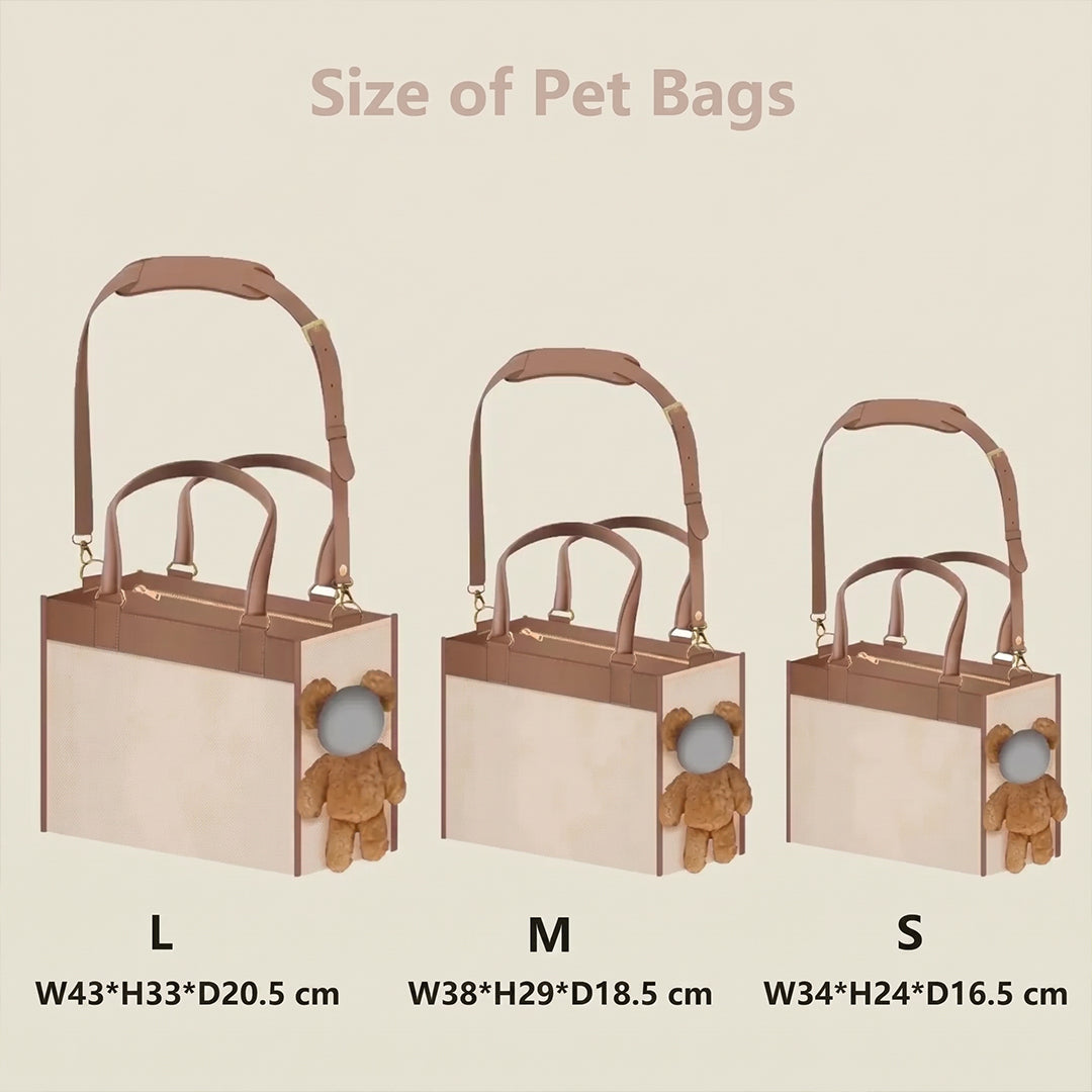 Personalized Cute Plush Pet Head-Peeking Doll Bag