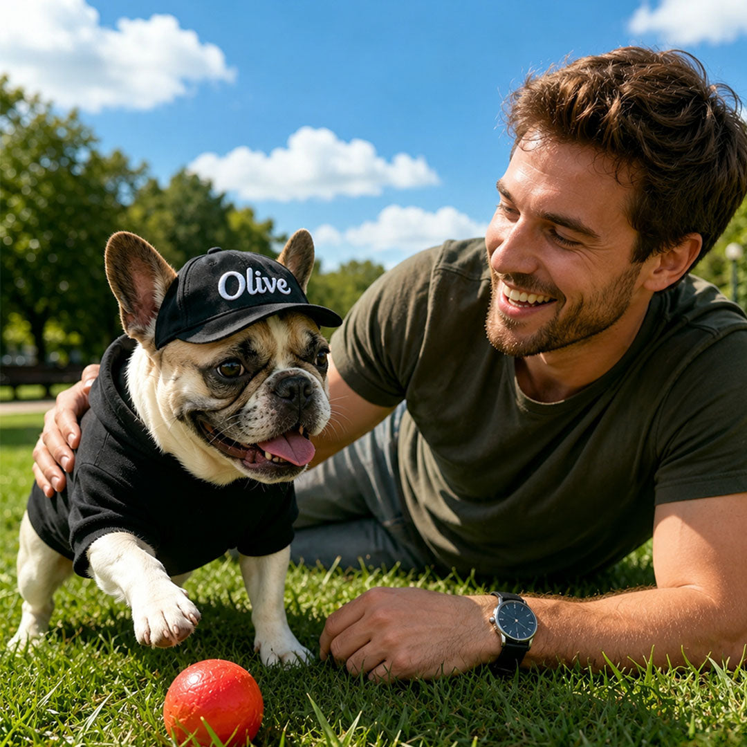 Personalized Custom Name Embroidered Outdoor Baseball Cap For Pet