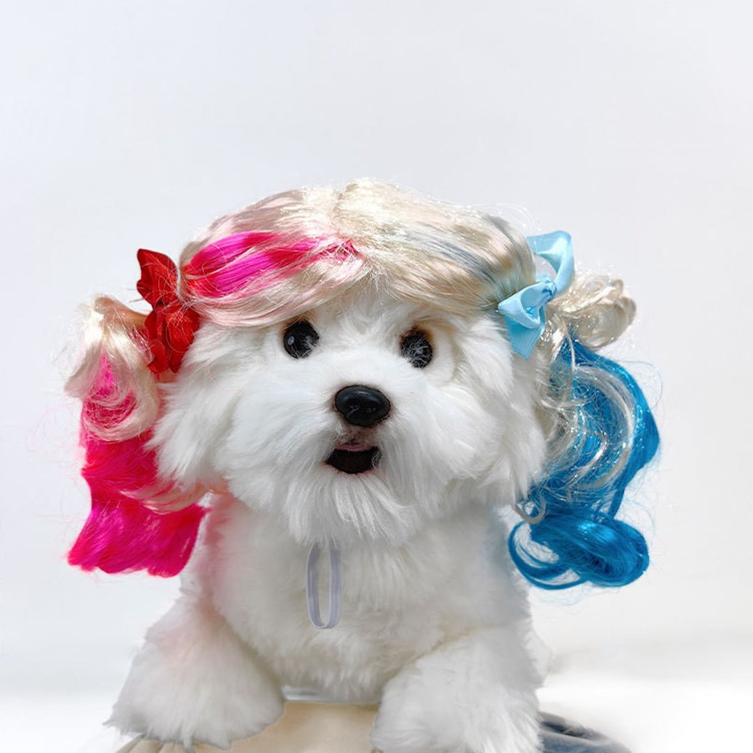 Funny Dog Wigs — Adjustable Pet Costume Hair