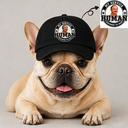 Personalized Photo & Dog Name Baseball Cap For Dogs