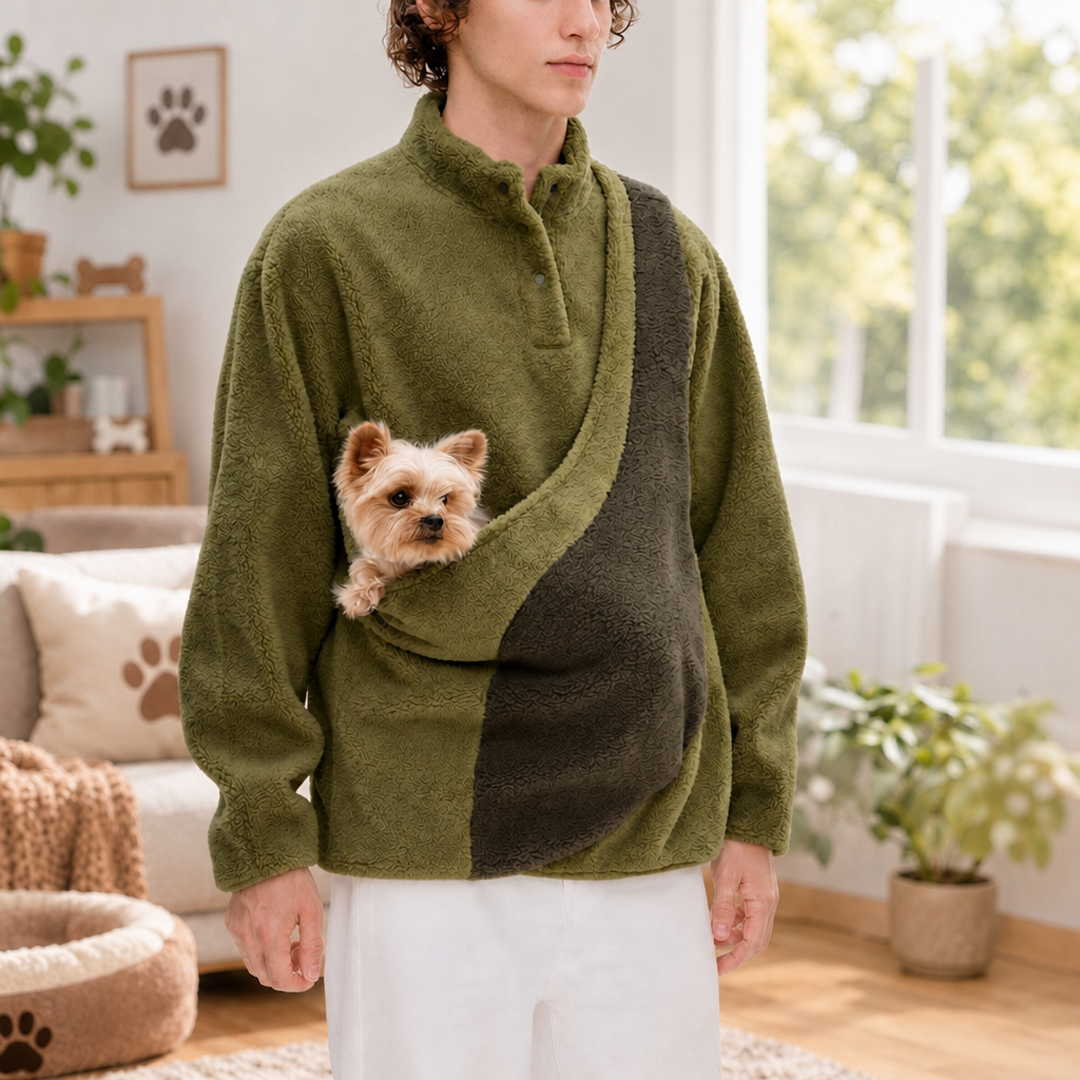 Custom Embroidered Fleece Pet Carrier Sweater