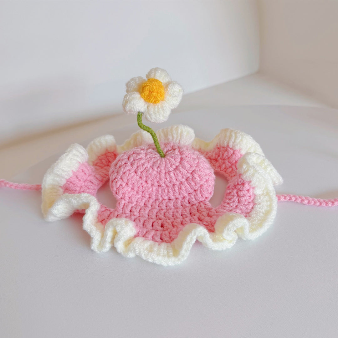 Personalized Initial Crochet Dog Hat