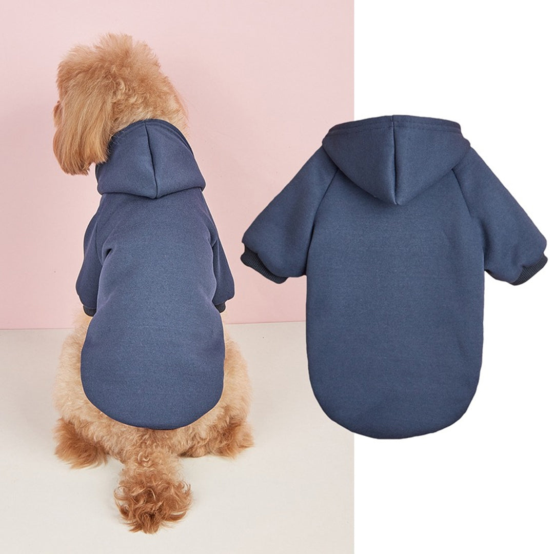 Personalized Solid-Color Warm Pet Hoodie