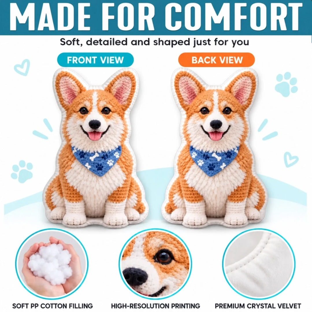 Custom Pet-Shaped Photo Pillow