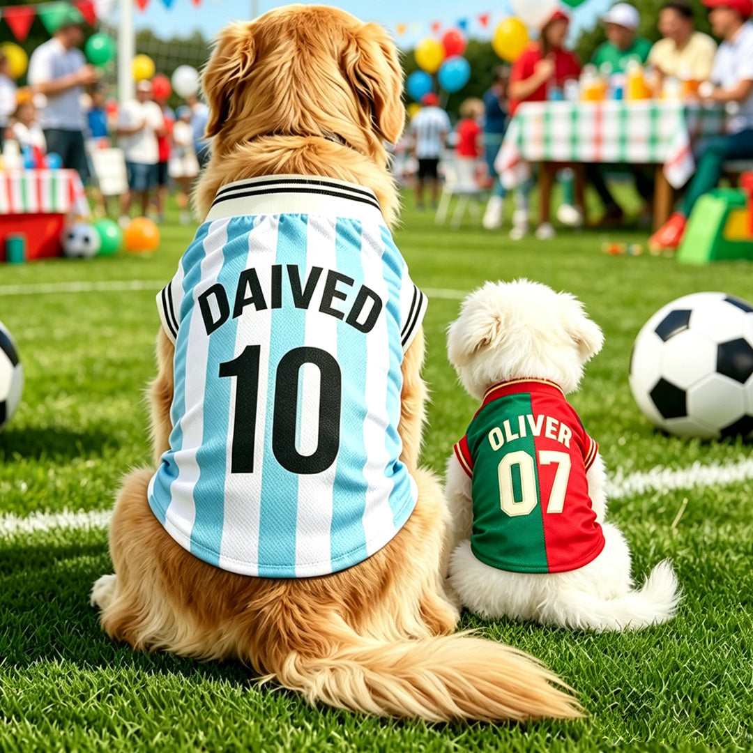 Personalized Dog Jersey with Name Number