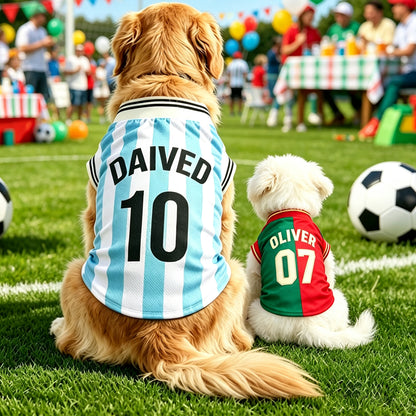 Personalized Dog Jersey with Name Number