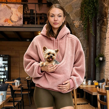 Puptailor Kangaroo Pouch Unisex Fleece Pet Carrier Hoodies