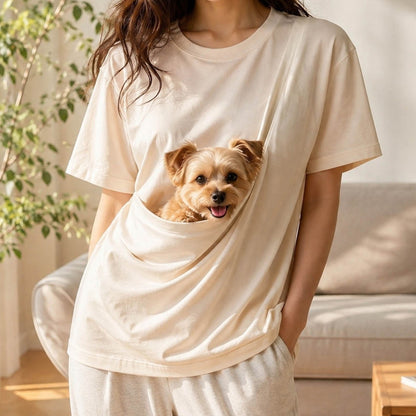 Solid Color Pet Carrier T-Shirt