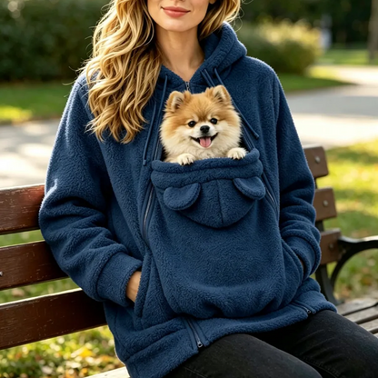 Custom Embroidered Pet Carrier Hoodie