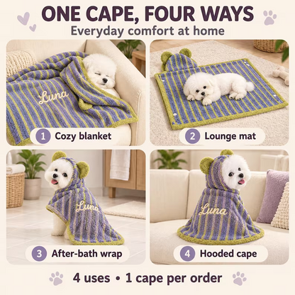 Personalized Hooded Pet Cape