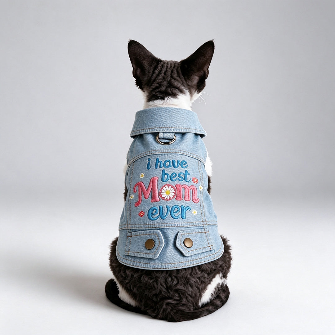 Embroidered Jean Jacket for Dogs & Cats