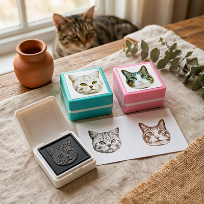 Custom Pet Portrait Stamp