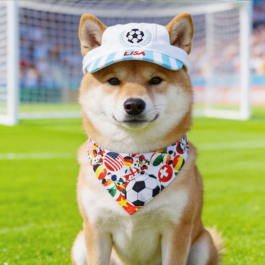 Personalized Custom-Name Striped Hat For Pets