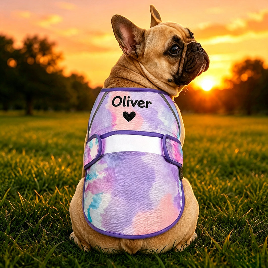 Personalized Dog Cooling Tie-dye Vest