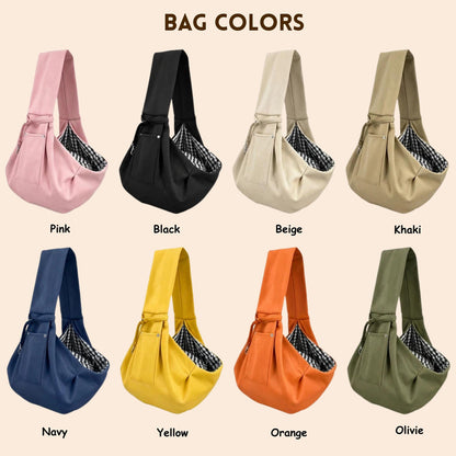 Puptailor Personalized Small Dog Carrier Bag With Embroidered Name