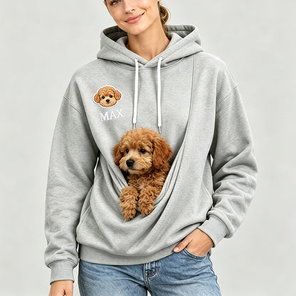 Puptailor Personalized Kangaroo Pouch Hoodie for Dogs Cats Pet