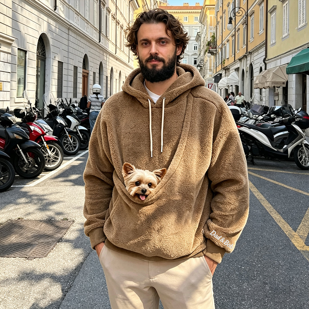 Puptailor Kangaroo Pouch Unisex Fleece Pet Carrier Hoodies