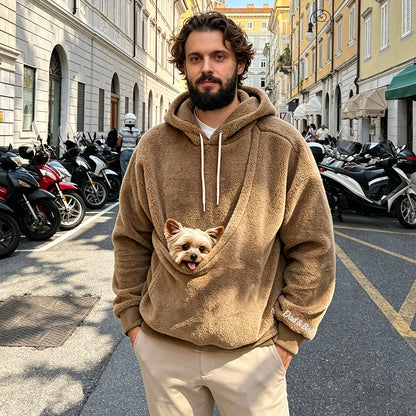 Puptailor Kangaroo Pouch Unisex Fleece Pet Carrier Hoodies