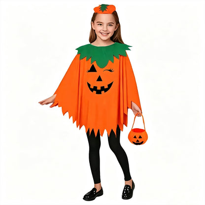Puptailor Halloween Pumpkin Costume Set Suitable for Adults, Children, and Pets