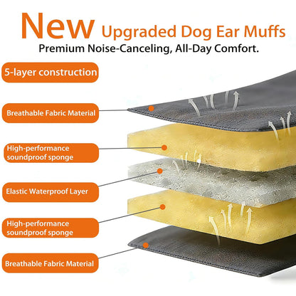 Puptailor Calming Ear Muffs for Dog