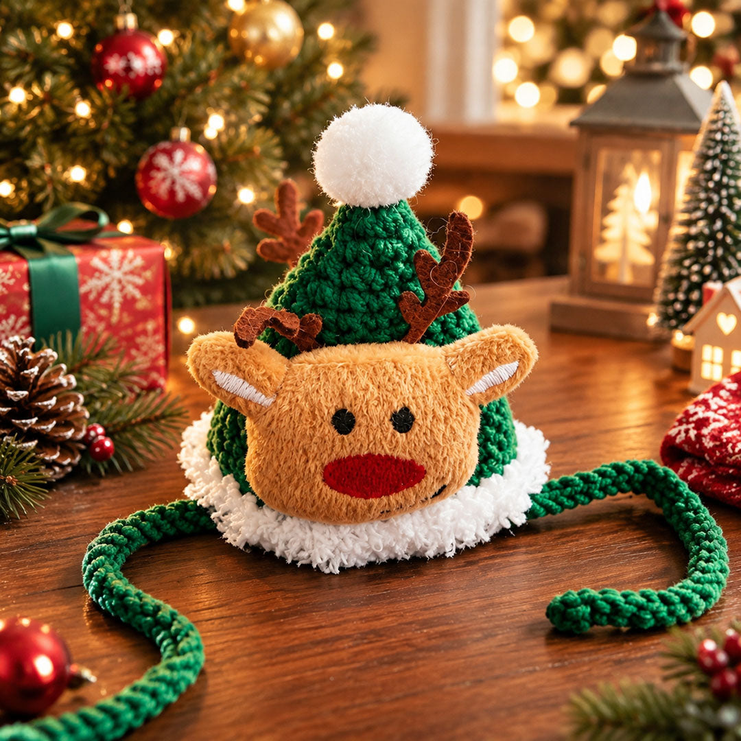 Christmas Pet Knit Scarf & Hat