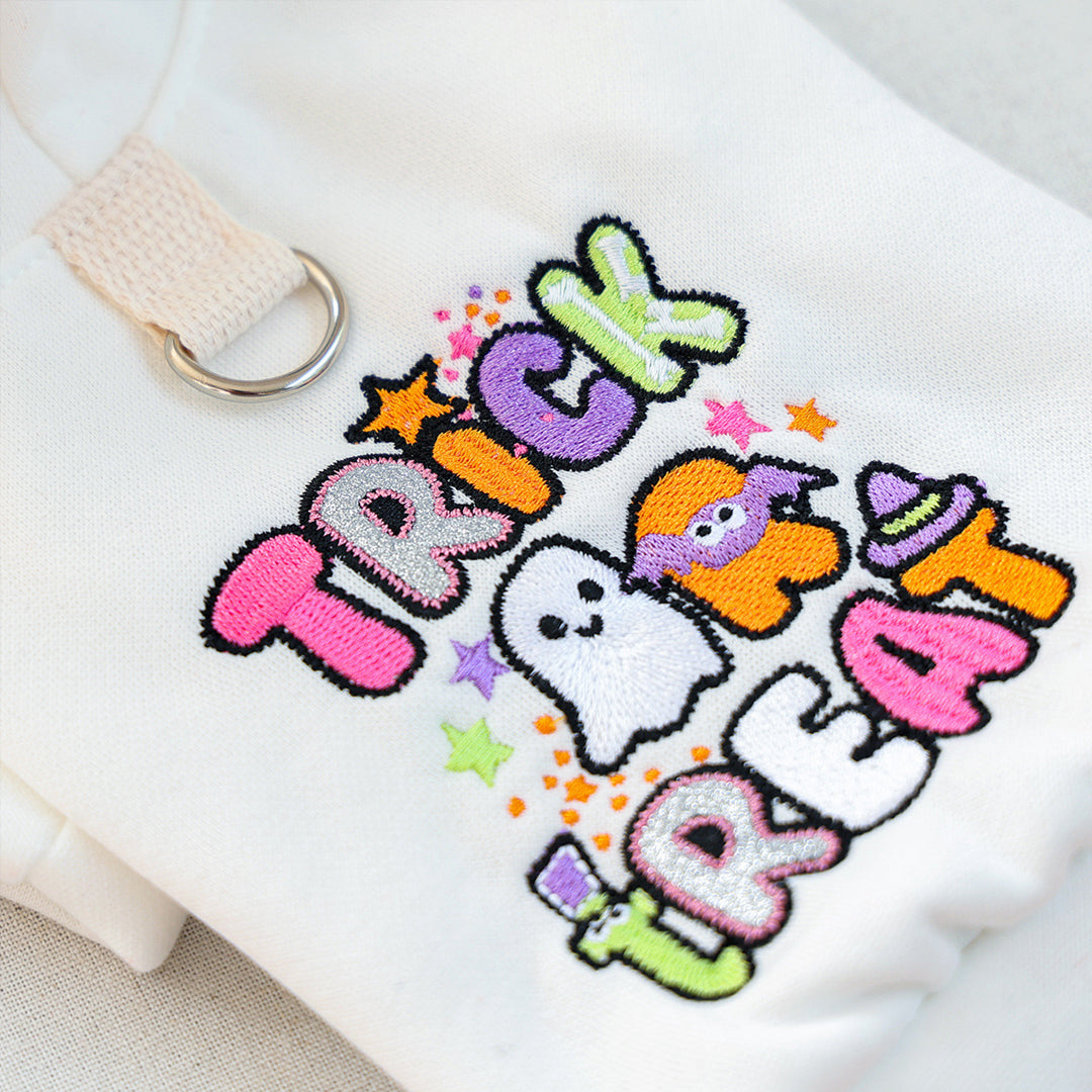 Puptailor Personalized Halloween Embroidered Pet Hoodie