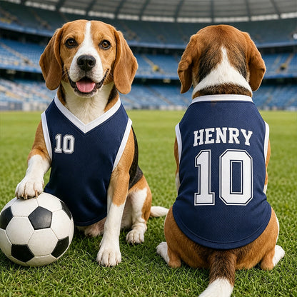 Personalized Dog Jersey with Name Number