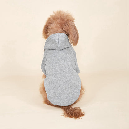 Personalized Embroidery Solid-Color Warm Pet Hoodie