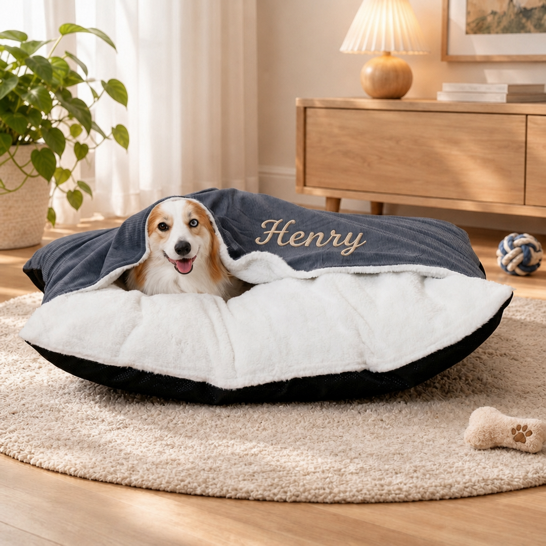 Puptailor Personalized Burrowing Dog Bed-Dog Snuggle Sack