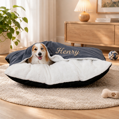 Puptailor Personalized Burrowing Dog Bed-Dog Snuggle Sack