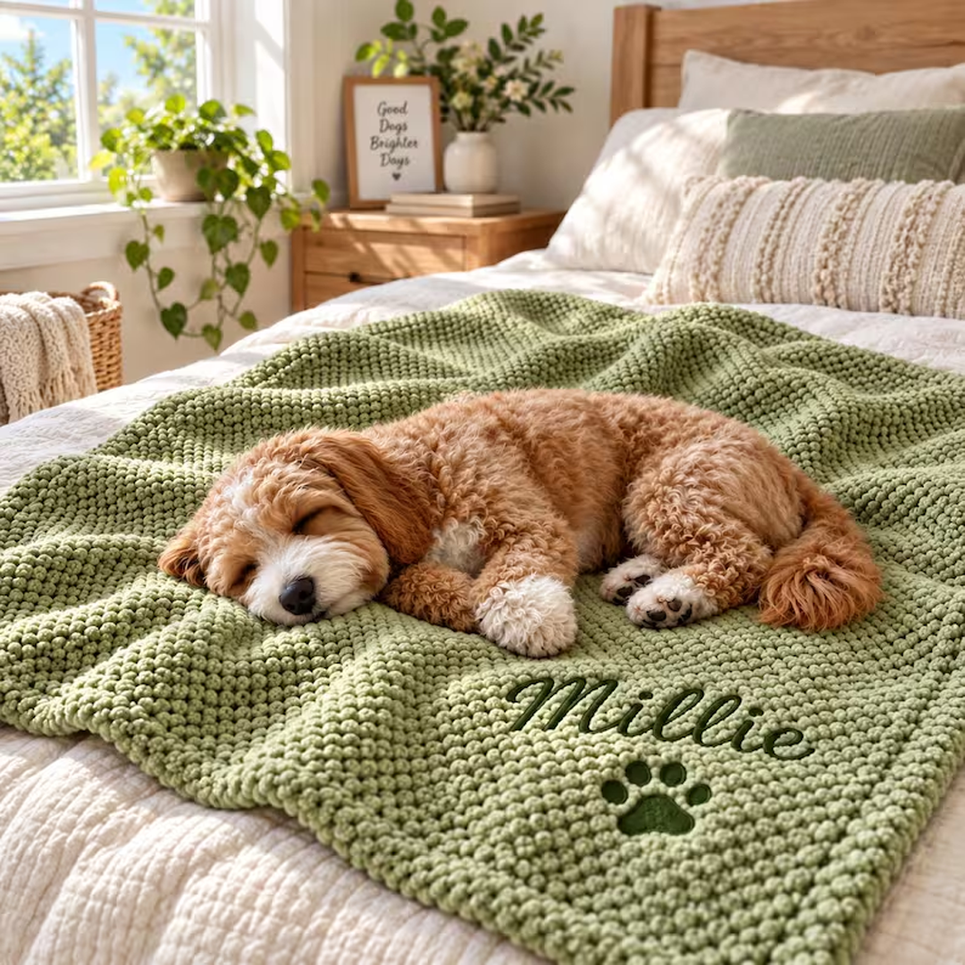 Personalized Coral Fleece Pet Blanket