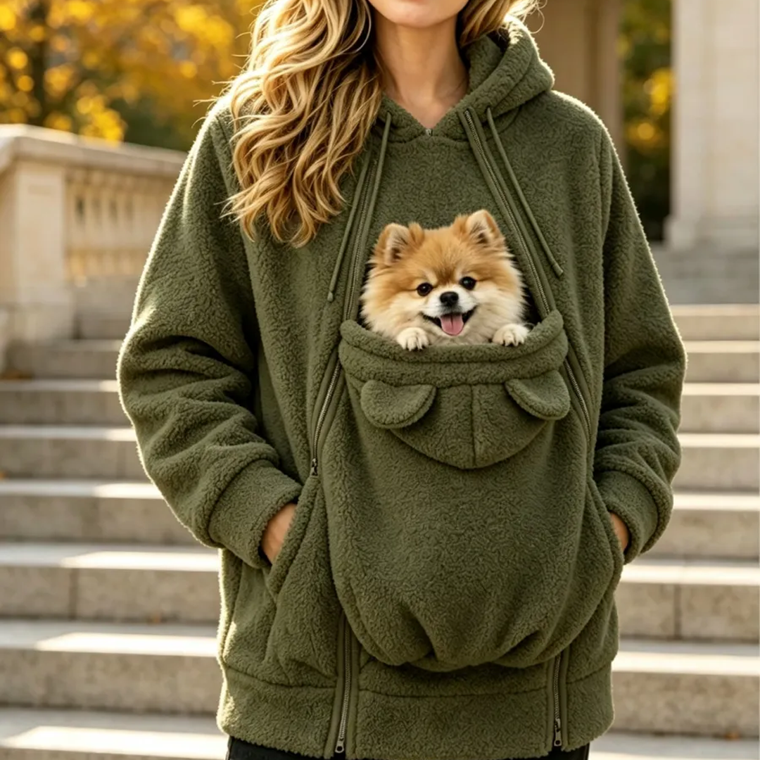 Custom Embroidered Pet Carrier Hoodie