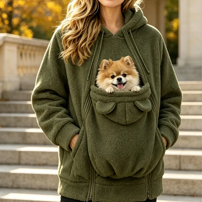 Custom Embroidered Pet Carrier Hoodie