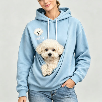 Puptailor Personalized Kangaroo Pouch Hoodie for Dogs Cats Pet