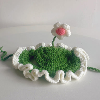 Personalized Initial Crochet Dog Hat