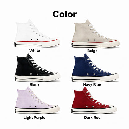 Personalized Embroidered High-top Canvas Shoes