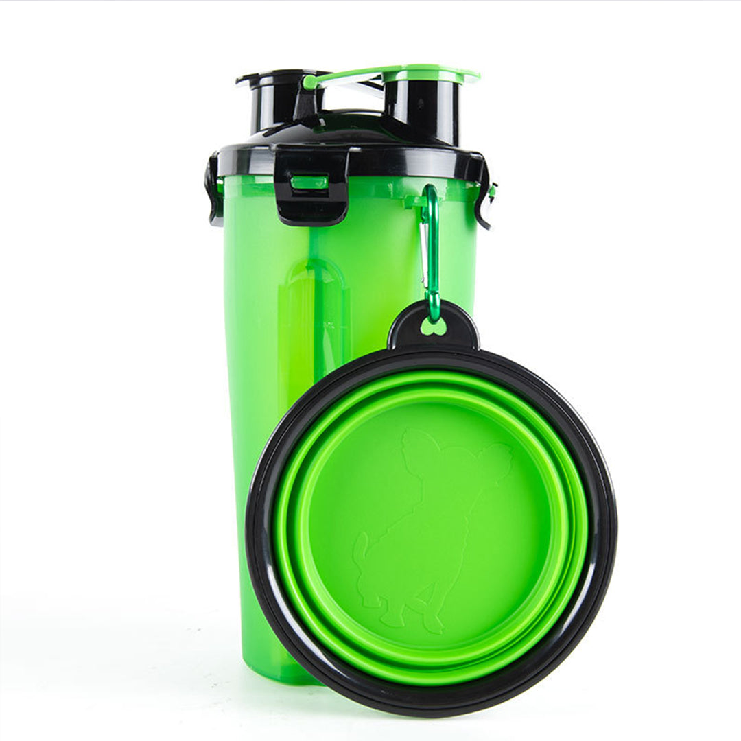 Portable 2-in-1 Pet Water & Food Cup for Outdoor
