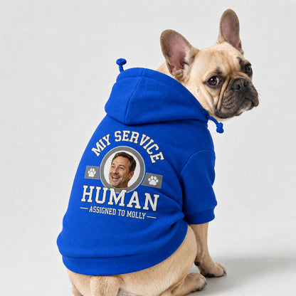 Personalized "My Service Human" Pet Hoodie