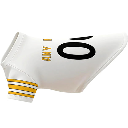 Puptailor Personalized Pittsburgh Dog T-Shirt Jersey with Name and Number Gifts
