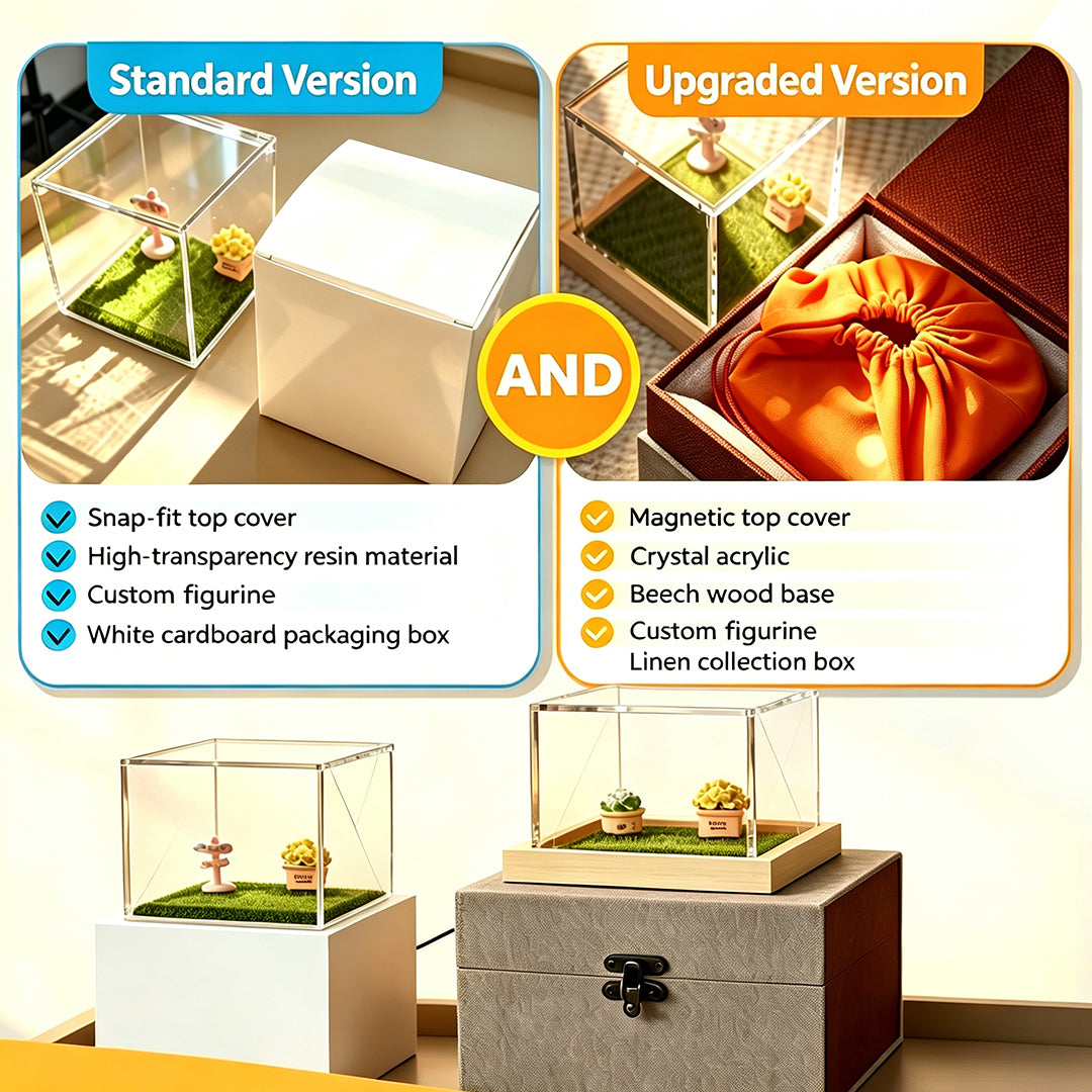 Custom Pet Holographic Memorial Box