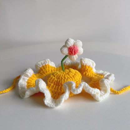 Personalized Initial Crochet Dog Hat