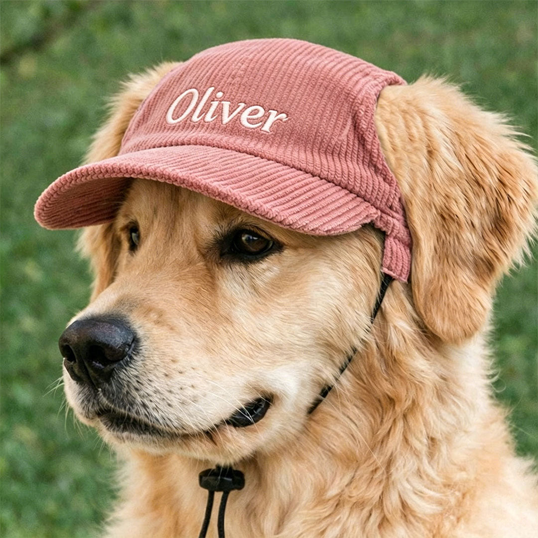 Personalized Corduroy Embroidered Pet Hat