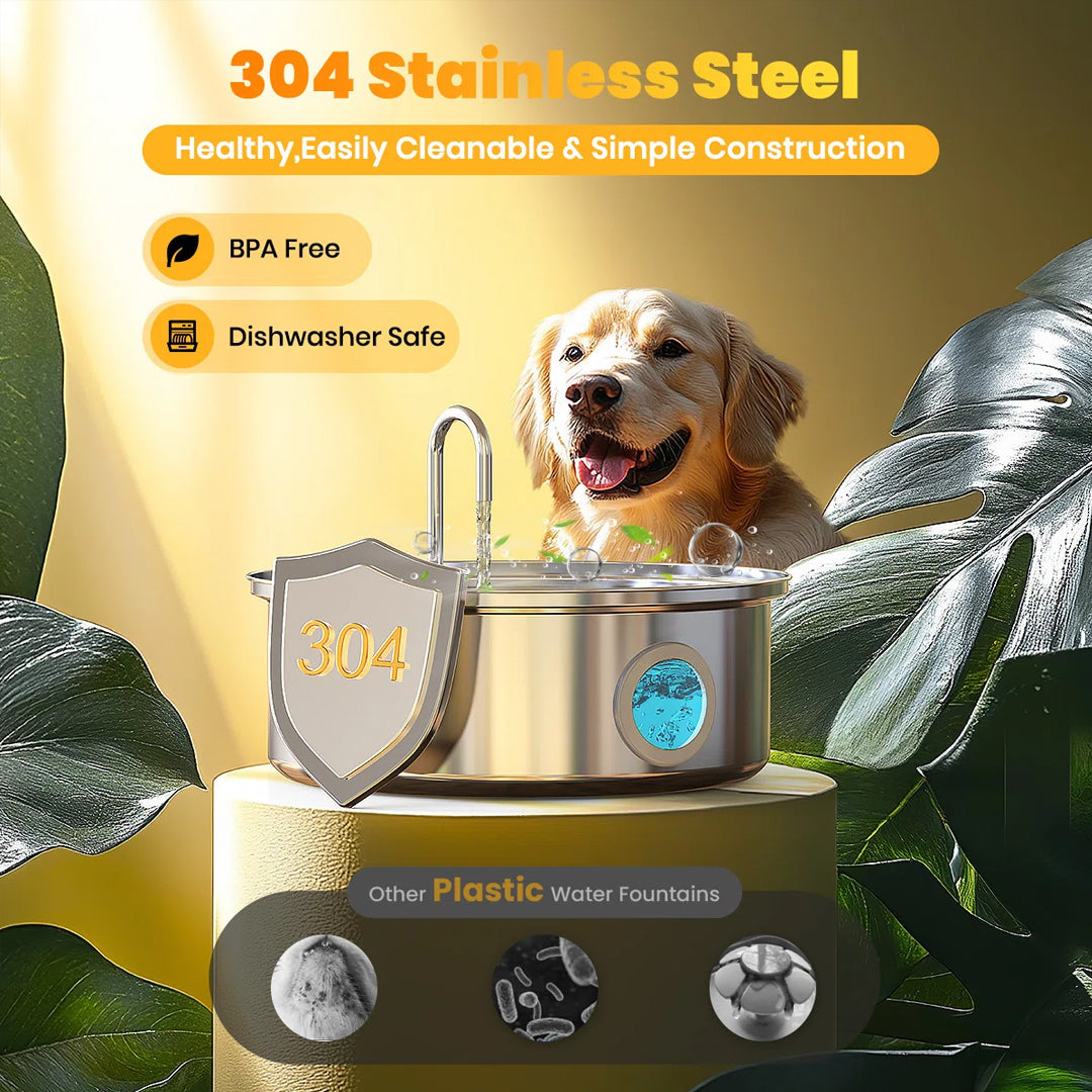 Stainless Steel Pet Water Fountain