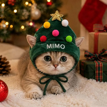 Personalized Embroidered Christmas Pet Hat