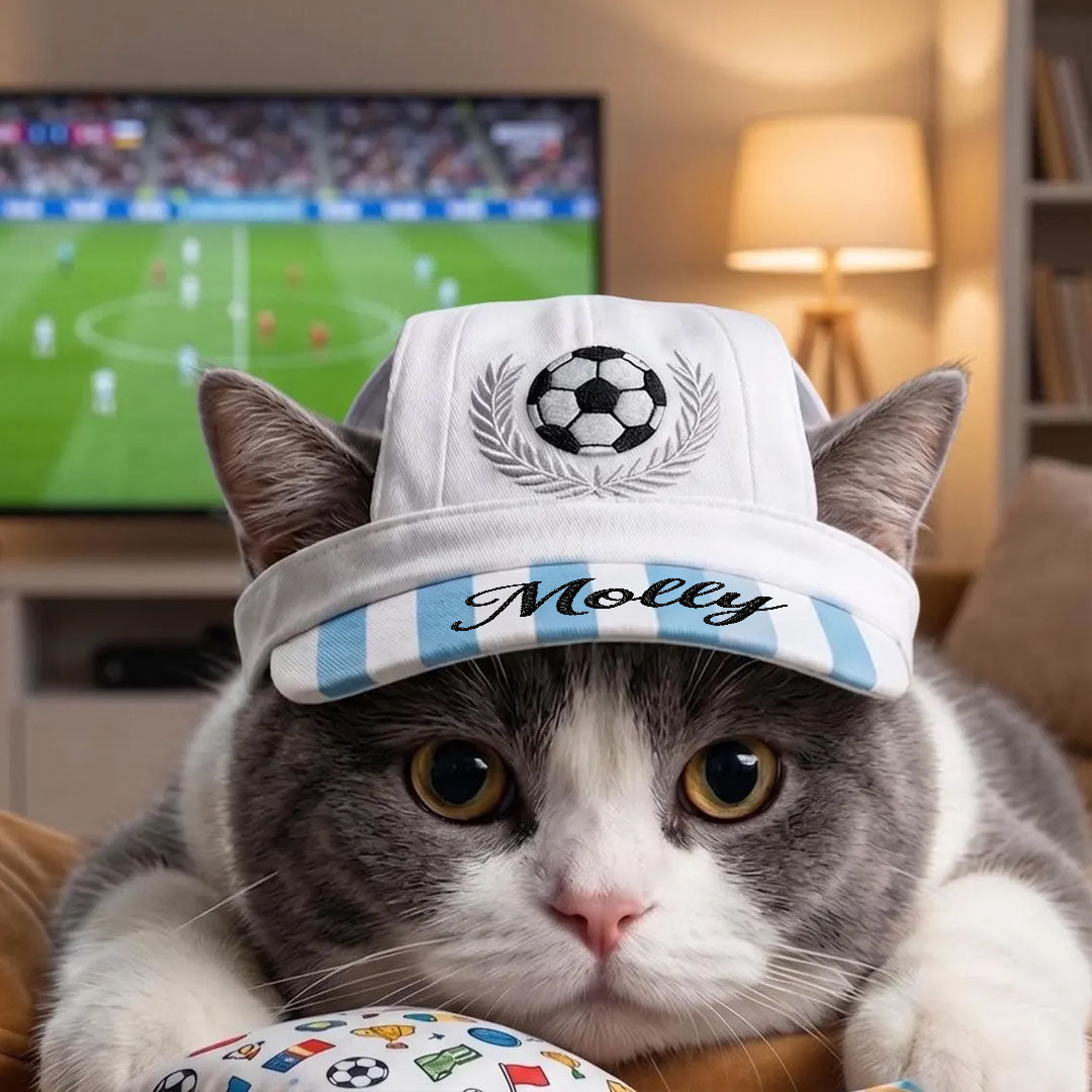 Personalized Custom-Name Striped Hat For Pets